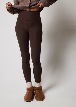 Legging côtelé - Espresso Brown