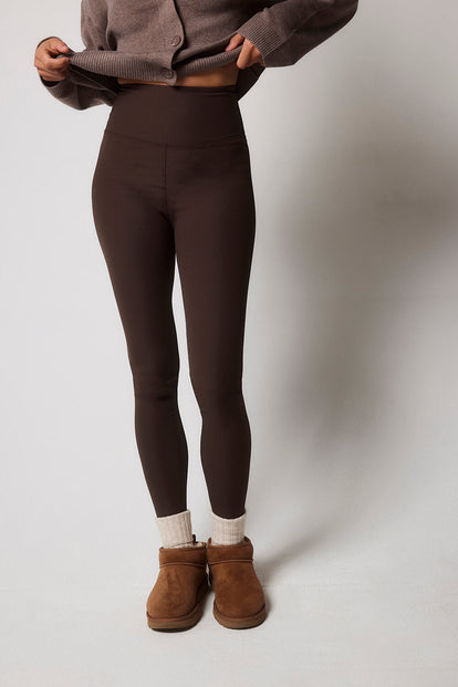 Legging côtelé - Espresso Brown