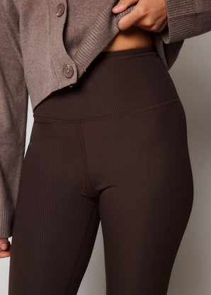 Legging côtelé - Espresso Brown