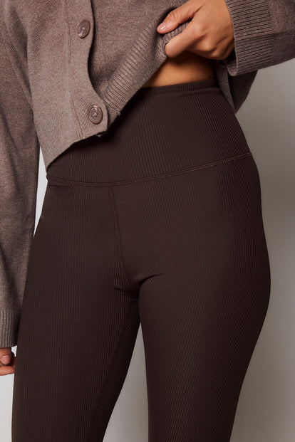 Legging côtelé - Espresso Brown