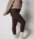 Legging côtelé grande taille - Espresso Brown