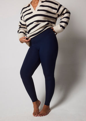 Legging côtelé grande taille - Navy