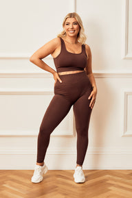 Legging taille haute sans couture Ultimate - Chocolat