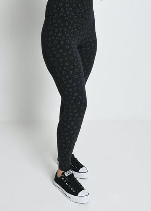 Legging taille haute Everyday - Noir Animal Print