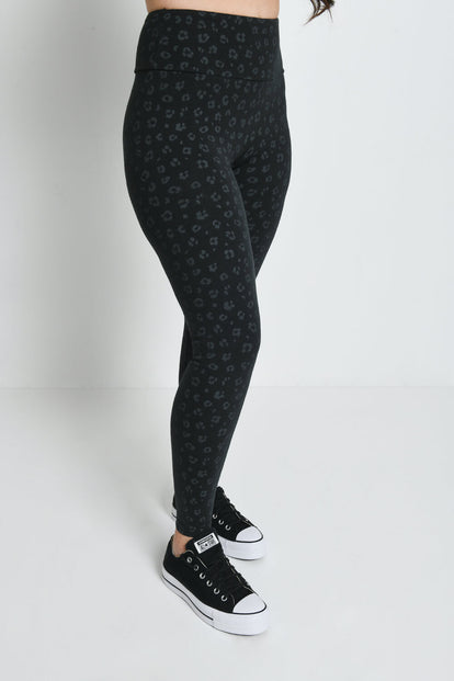 Legging taille haute Everyday - Noir Animal Print