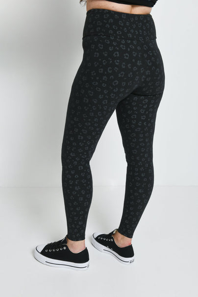 Legging taille haute Everyday - Noir Animal Print