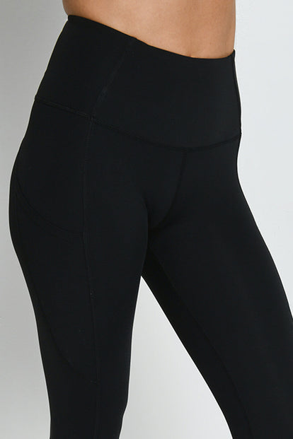 Legging de sport court taille haute Energise - Midnight Noir