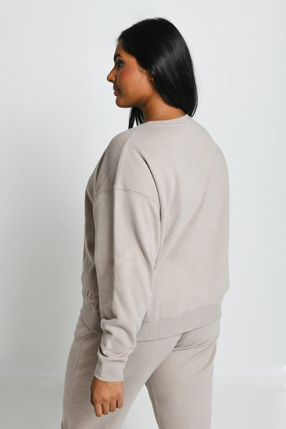 Sweat confort grande taille Everyday - Oatmeal Avione