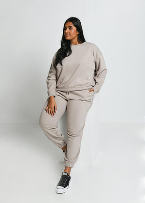 Sweat confort grande taille Everyday - Oatmeal Avione