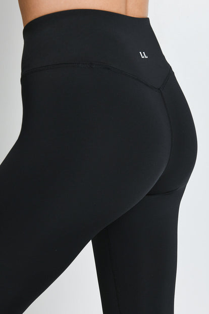 Legging de sport court taille haute Focus - Midnight Noir