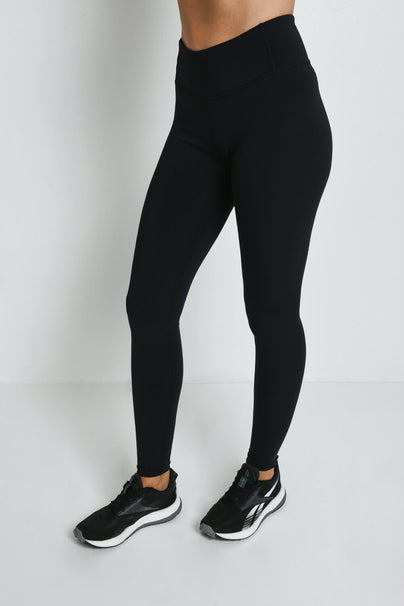 Focus High Waisted Sports Leggings - Midnight Noir