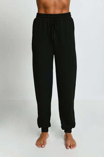 Pantalon de jogging Lounge-Luxe - Noir