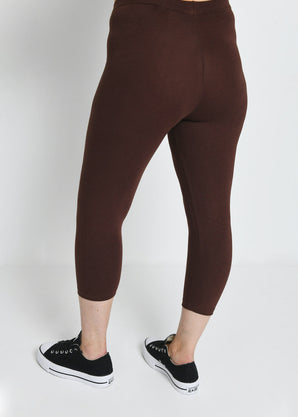 Legging court Everyday - Chocolat