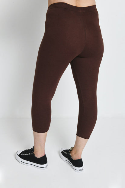 Legging court Everyday - Chocolat