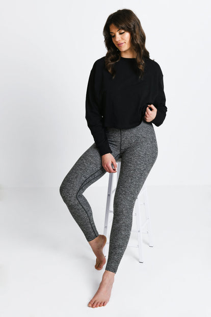 Legging taille haute ultradoux Ultimate - Dark Gris Marl