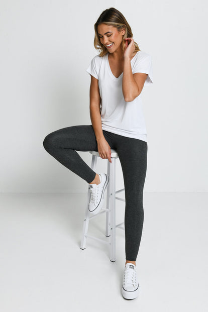 Legging léger taille haute Everyday - Dark Gris Marl