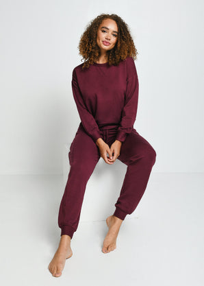 Sweat Lounge-Luxe - Dark Cherry