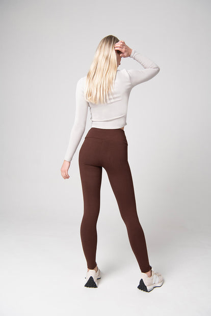 Legging taille haute Everyday - Chocolat