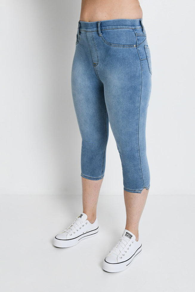 Jegging court - Light Bleu