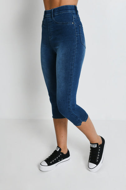 Jegging court - Mid Bleu