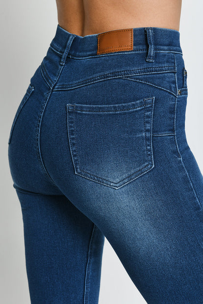 Jegging court - Mid Bleu