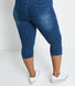 Jegging court grande taille - Mid Bleu