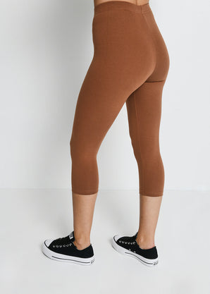 Legging court Everyday - Mocha Marron