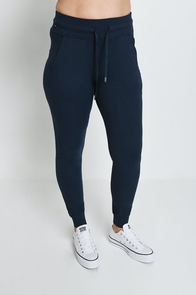 Pantalon de jogging taille haute Recharge - Bleu Marine