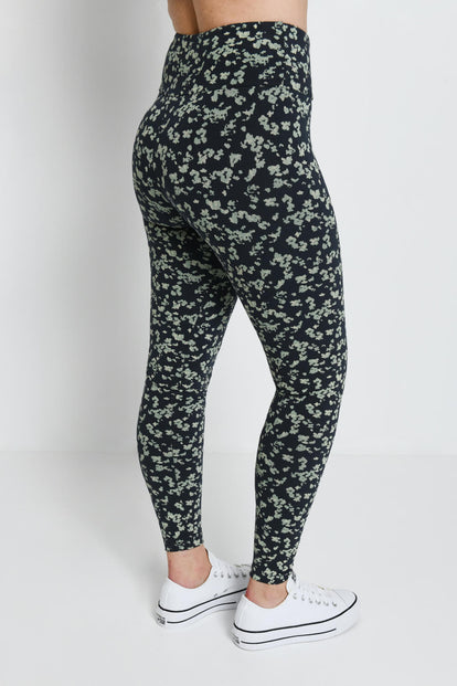 Legging taille haute Everyday - Marine/Vert Floral