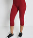 Everyday Cropped Leggings - Red Wine