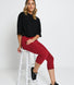 Everyday Cropped Leggings - Red Wine