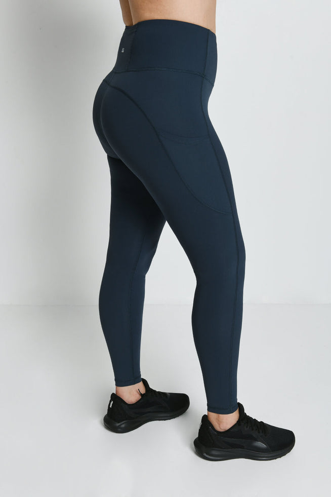 Legging de sport taille haute Energise - Thunder Bleu