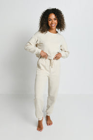 Pantalon de jogging Lounge-Luxe - Vanilla Marl