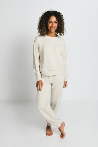 Sweat Lounge-Luxe - Vanilla Marl