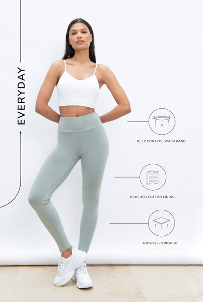 Legging taille haute Everyday - Vert Sauge