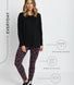 Legging taille haute Everyday - Noir/Burgunder Floral