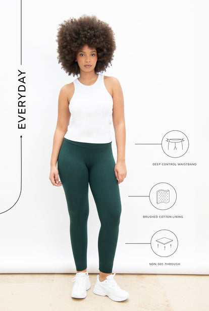 Legging taille haute Everyday - Vert Forêt