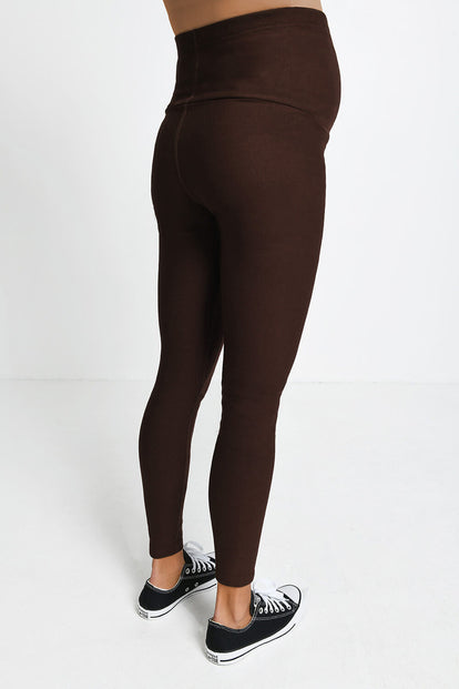 Legging de grossesse Winter Everyday - Espresso Marron