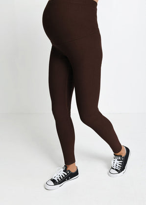 Legging de grossesse Winter Everyday - Espresso Marron