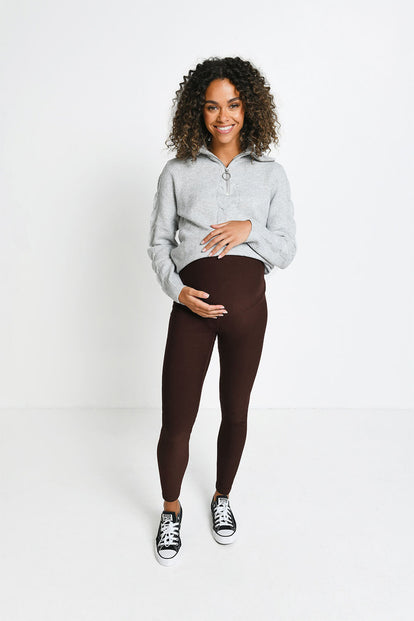 Legging de grossesse Winter Everyday - Espresso Marron