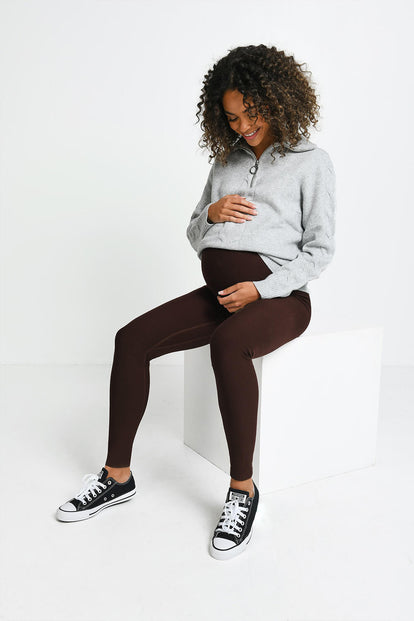 Legging de grossesse Winter Everyday - Espresso Marron